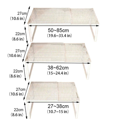 Stackable Telescopic Closet Shelf Retractable Expandable Wardrobe Divider Board Adjustable Layered Partition Cabinet Organizer