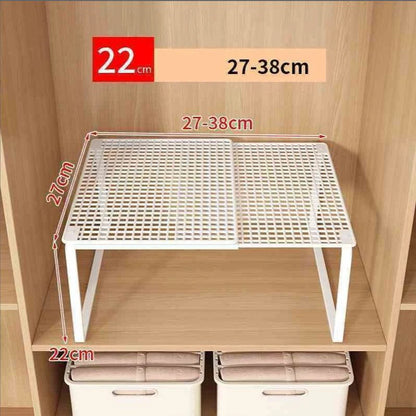 Stackable Telescopic Closet Shelf Retractable Expandable Wardrobe Divider Board Adjustable Layered Partition Cabinet Organizer